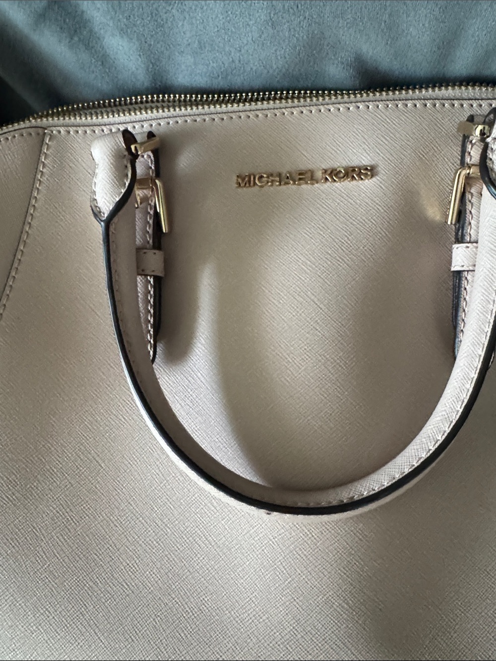 BNWT Michael Kors Pale Blush Satchel with Matching Wallet - Picture 11 of 13
